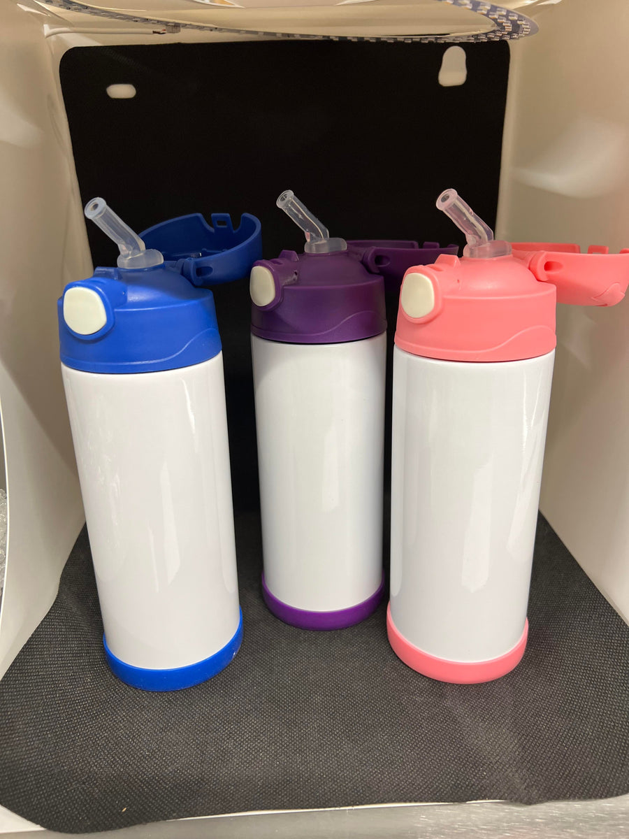 12 oz. Kids Flip Top Water Bottle – CC Sublimation Blanks