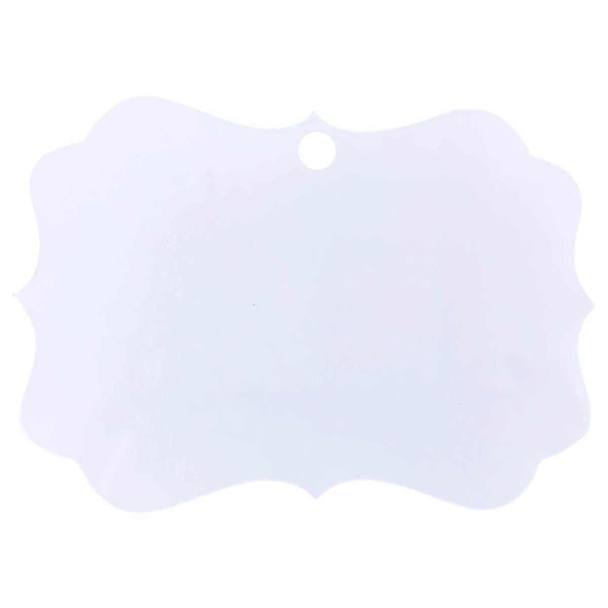 Sublimation ALUMINUM ornament blanks, white double sided RTS – ACC