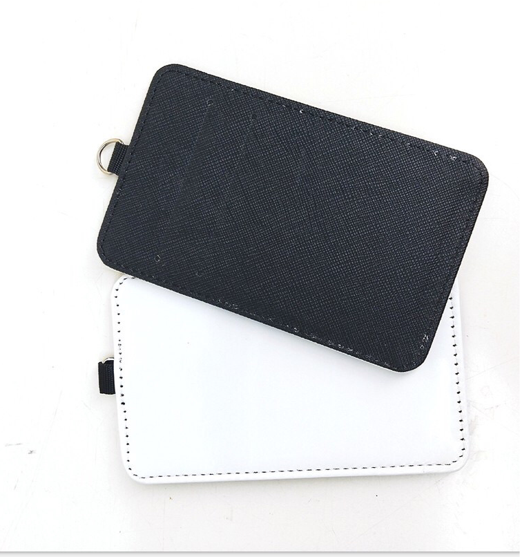 Sublimation Faux Leather Card Holder Keychain