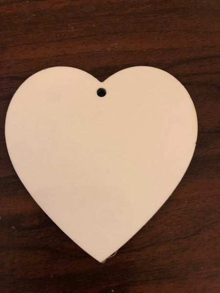 Heart MDF Double-sided Ornament