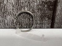 Keychain Hardware - Ring and Plastic Tab - Set of 50