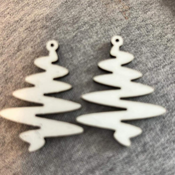 Christmas Tree Squiggle Earrings - UNISUB - SS