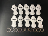 Chapstick Holder Keychain (Set of 10)