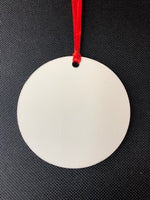 Round MDF Double-sided Ornament