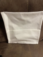 White Linen Pocket Pillow Covers