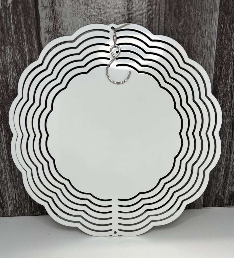 Aluminum Wind Spinner Round CC Sublimation Blanks