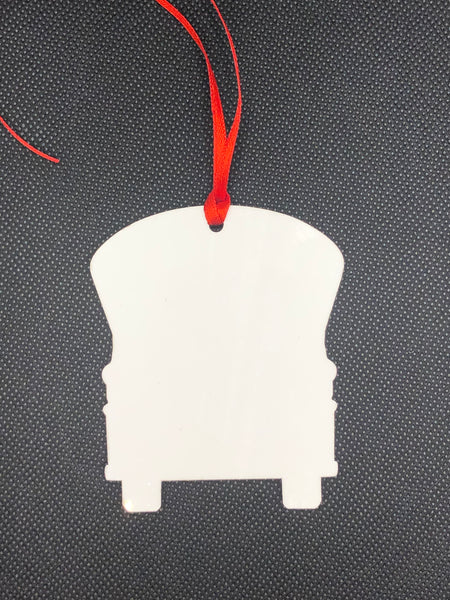 Bus MDF Double-sided Ornament
