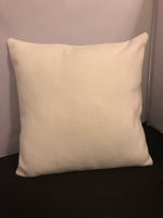 16x16 White Linen Pillow Cover