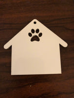 Dog House MDF Double-sided Ornament