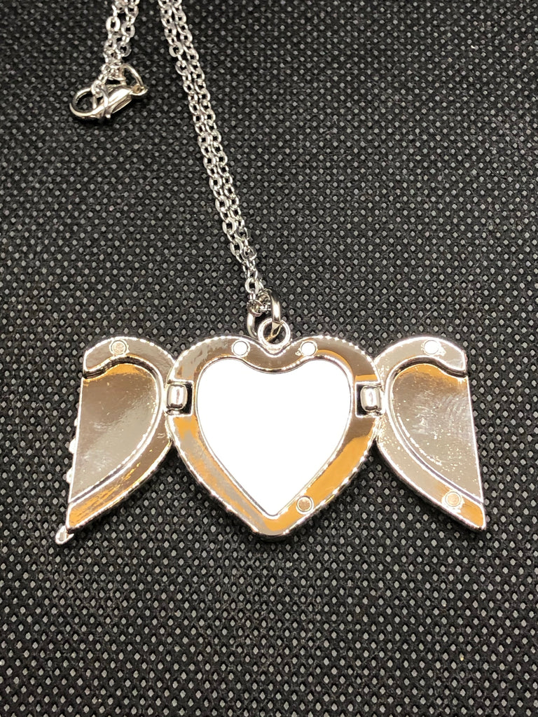 Angel Wing Locket Necklace – CC Sublimation Blanks