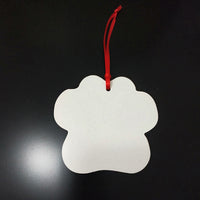 Paw  MDF Double-sided Ornament